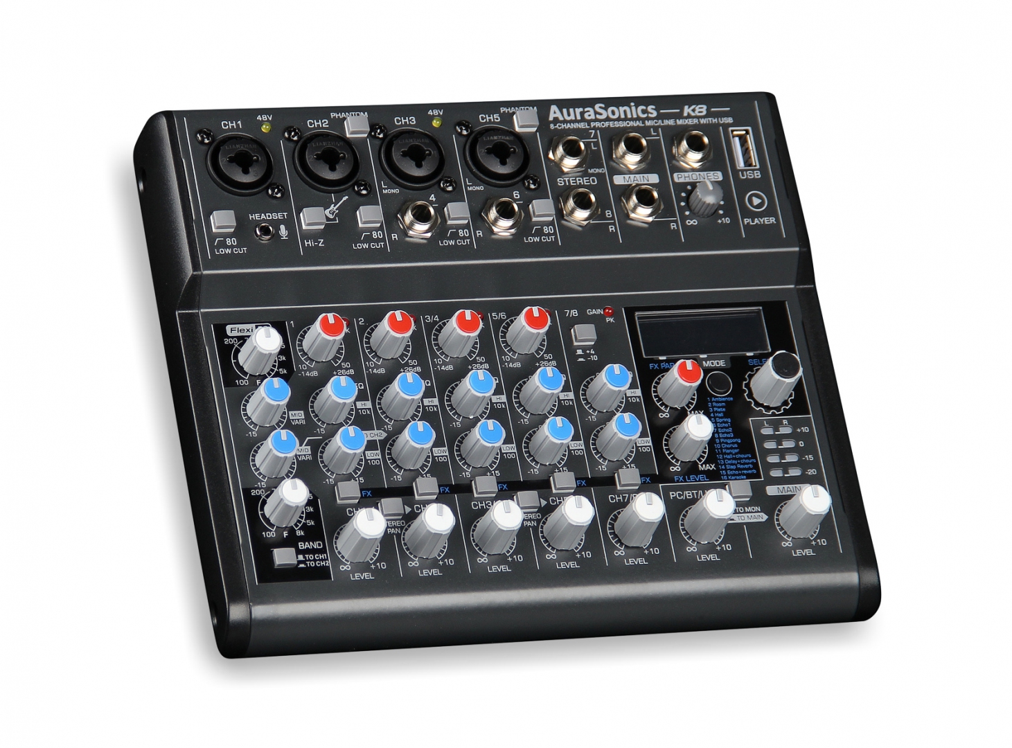 AuraSonics K8 компактный микшерный пульт в Щербинке