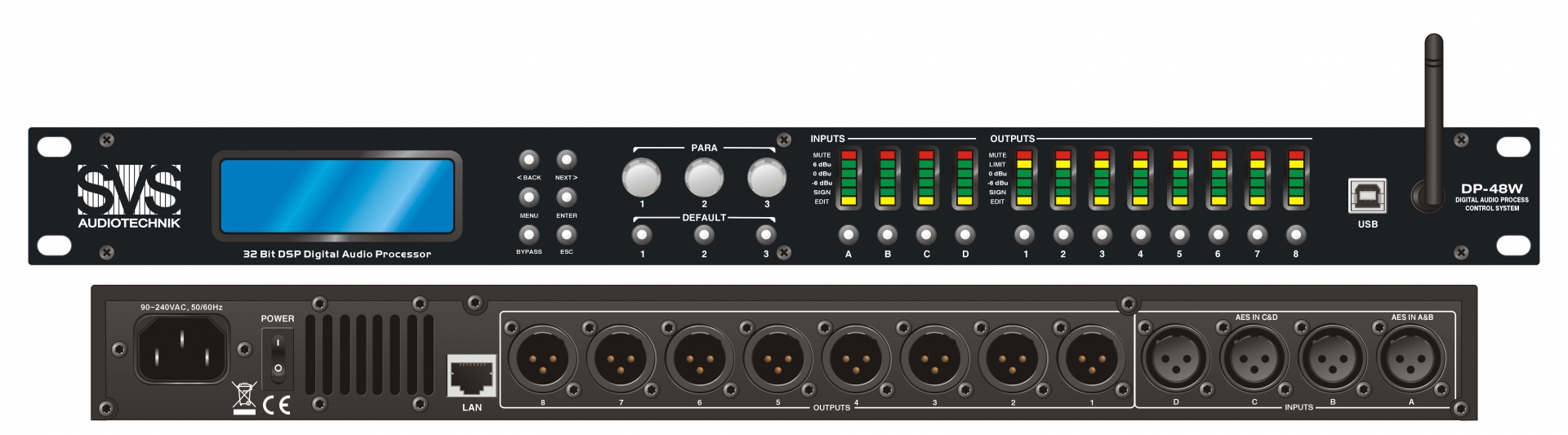 SVS Audiotechnik DP-48W Цифровой процессор: 4 входа 8 выходов в Щербинке