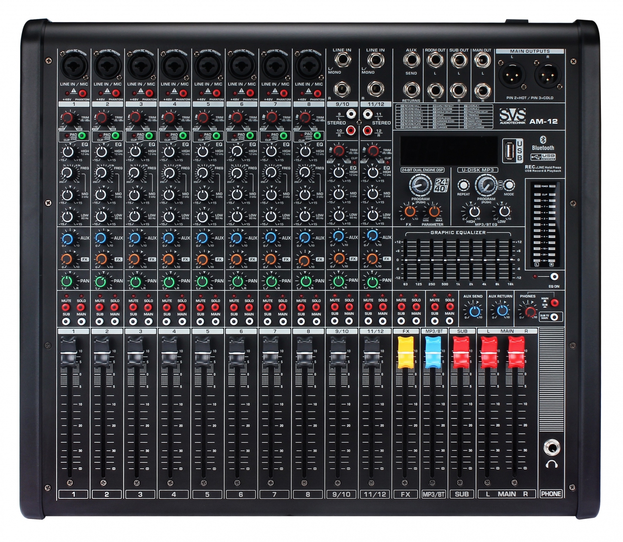 SVS Audiotechnik mixers AM-12 Микшерный пульт аналоговый, 12-канальный в Щербинке
