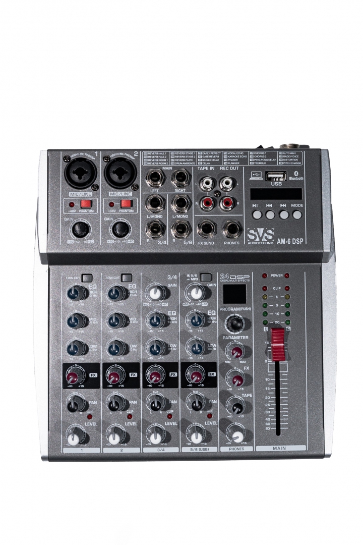 SVS Audiotechnik mixers AM-6 DSP Микшерный пульт аналоговый, 6-канальный SVS Audiotechnik mixers в Щербинке